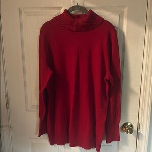 Red Turtleneck Sweater